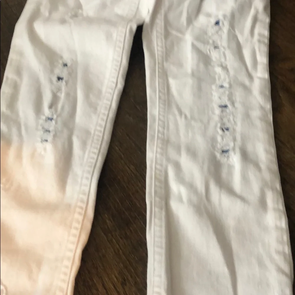 Ralph Lauren white jeans size 7 patchwork